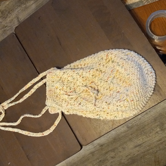 Boho hippi crocheted bag purse - Picture 4 of 4